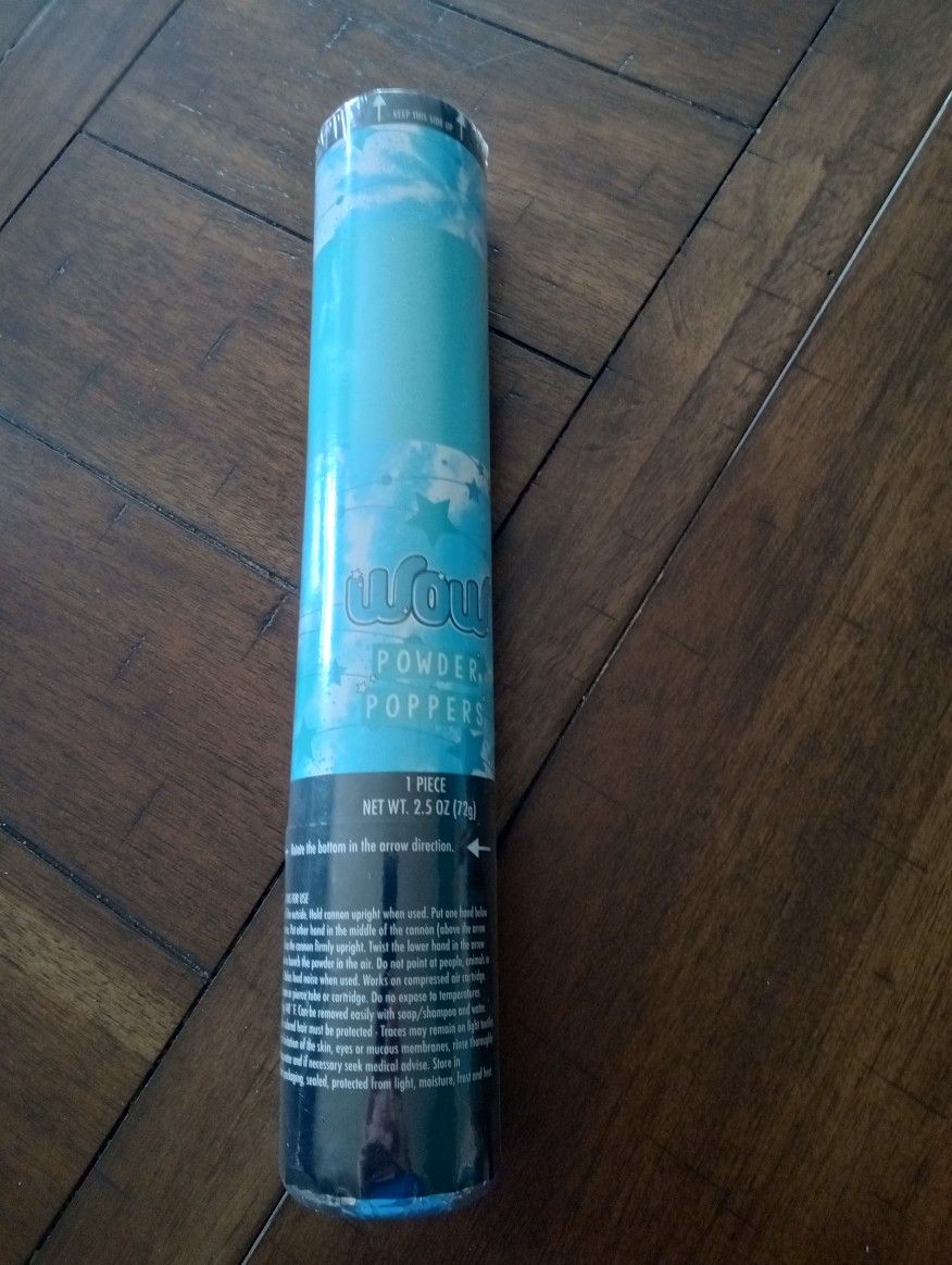 Boy Gender Reveal Poppers and Toy stuffed elephant