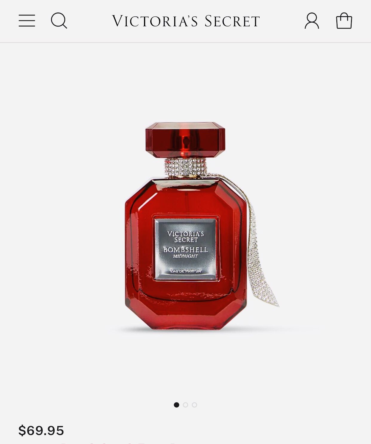 Brand New! Victoriaโs Secret โจ๐๐ BOMBSHELL  MIDNIGHT ๐๐โจEau De Parfume 1.7 fl oz