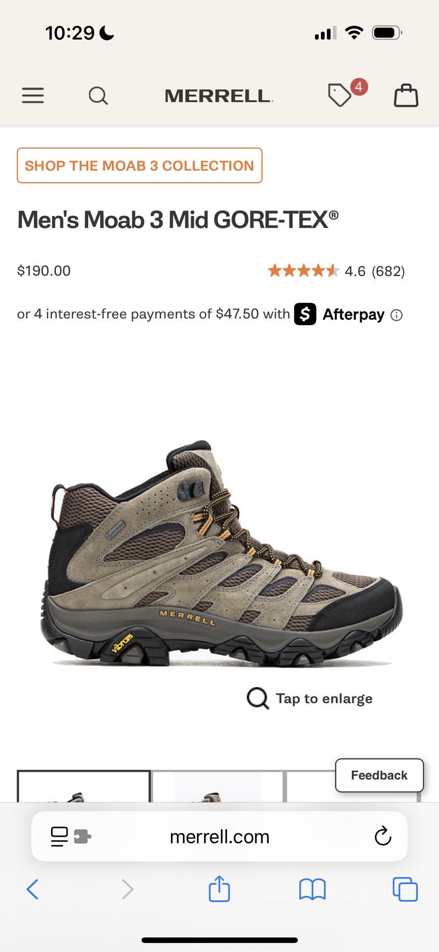 Women’s Merrell Moab Hiking Boots