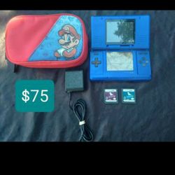 Gameboy DS With Case, Charger and Game-$75