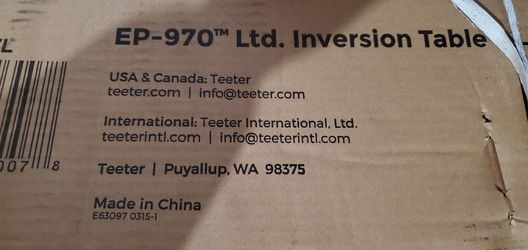 Teeter Inversion Table New