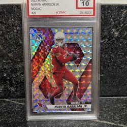 Pristine 10 2025 MOSAIC MARVIN HARRISON JR. Graded Football Card