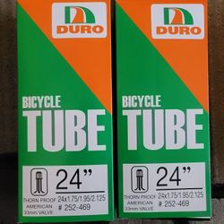 NEW Bicycle Bmx Thornproof Inner Tubes 24"