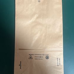 24 Cases #12 Paper Bags 500/case