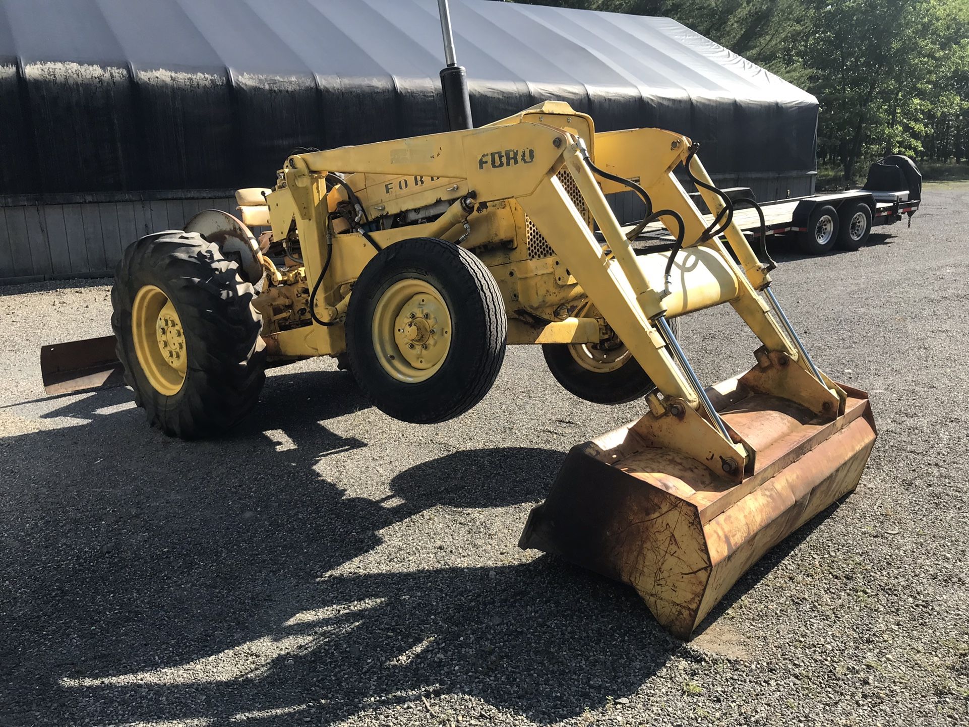 Ford 3550 Tractor with Rebuilt Engine , Loader and Rear Blade