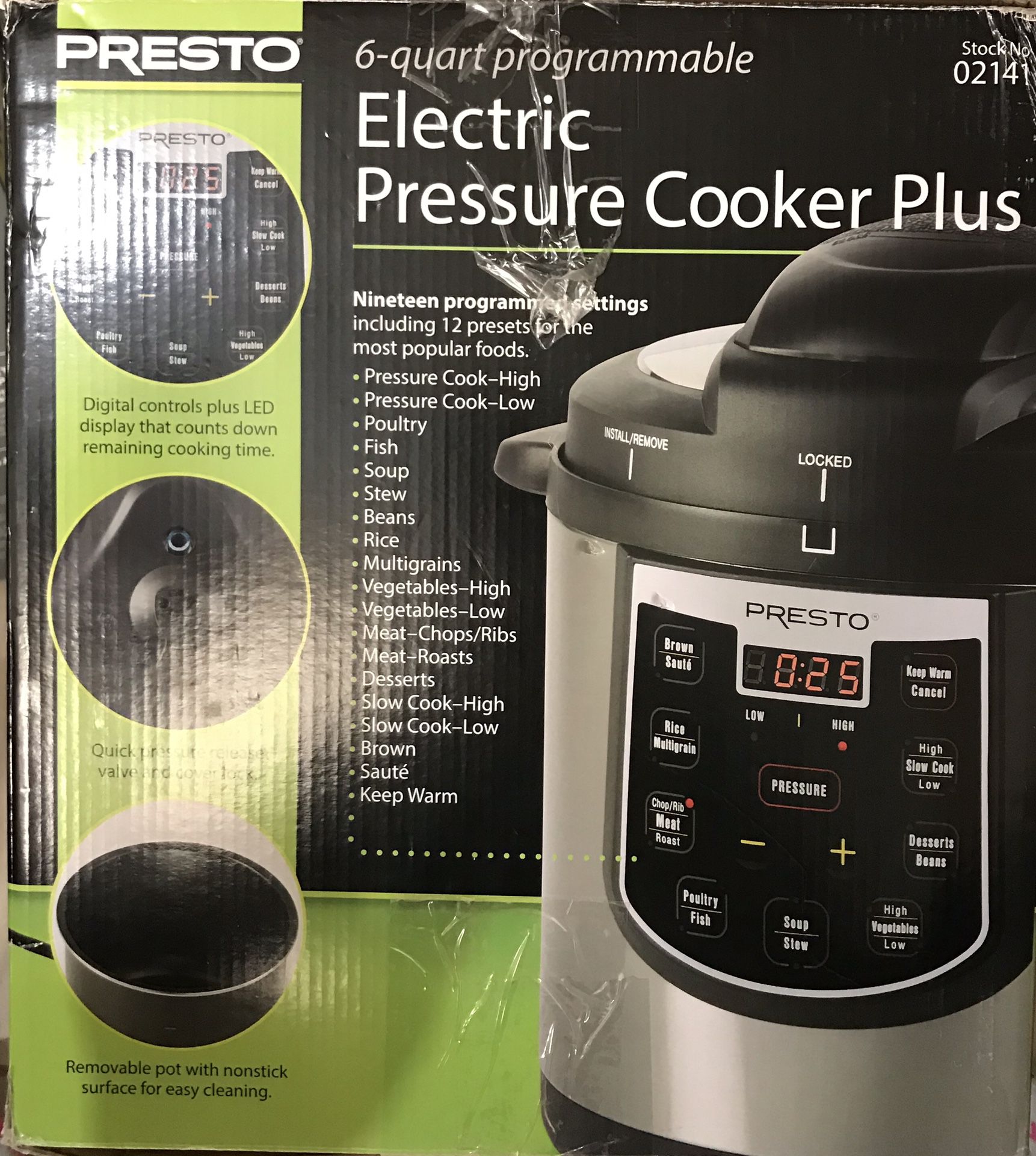 Prestó Olla Reina de presión eléctrica 6qt Electric pression cooker 6qt  Nuevas en su caja for Sale in Miami, FL - OfferUp