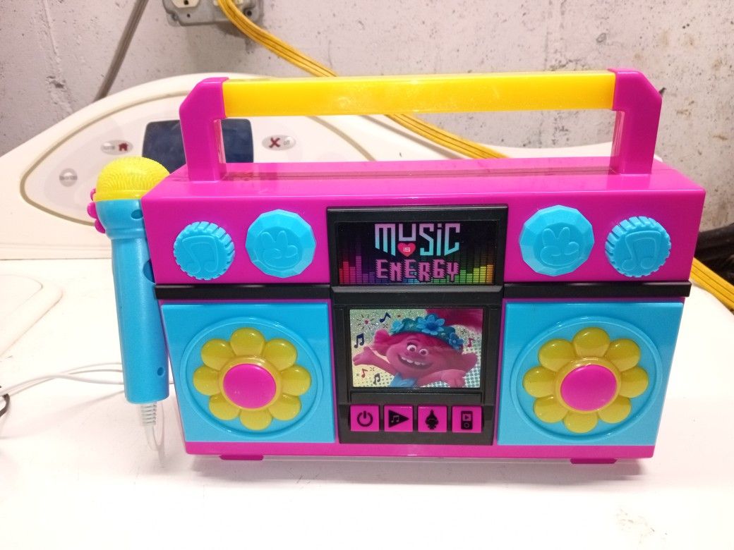 Trolls Music Is Energy Karaoke Boom Box