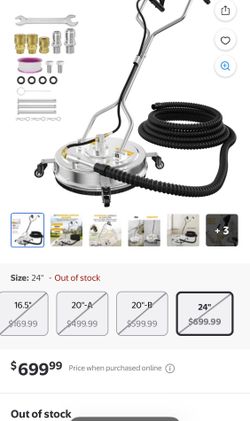 Eveage pressure washer surface cleaner, built in water recovery