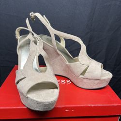 Guess Suede Platform Heels Size 8 Women’s 