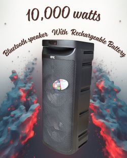 10,000 Watts PMPO Bluetooth Speaker with Rechargeable Battery