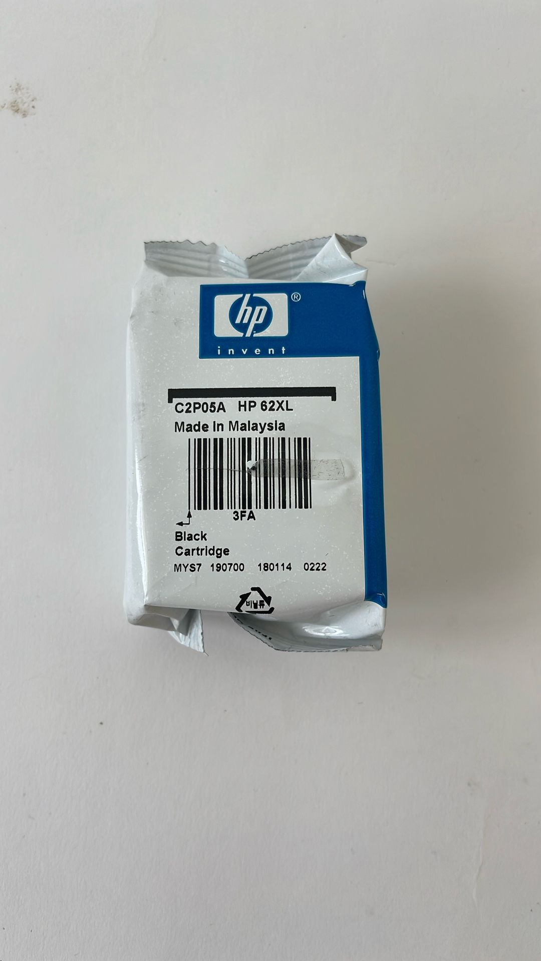 Printer Ink C2P05A HP 62 XL Black Cartridge