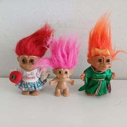3 Vintage original Trolls.
Only 10 dollars. 
Incredible deal