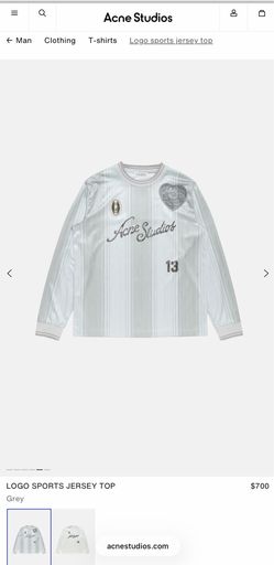 Acne Studios Sports Jersey Top Size XL *Brand New with tags