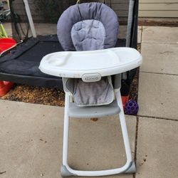 Graco High Chair Grey Used