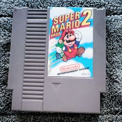 Super Mario Bros 2 NES Nintendo Entertainment System Authentic Game Cart Tested