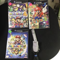Mario Party 4, 5, 6 And Microphone 