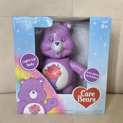 Care Bears Purple Share Bear Figure Toy NEW 