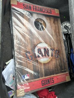 San Francisco Giants cornhole game set