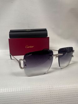 Big C Cartier Sunglasses moissanite