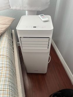 Vissani 5,000 BTU 115-Volt 3-in-1 Portable Air Conditioner Unit Cools 150 sq. ft. with Dehumidifier and Remote in White
