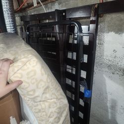 4 In One Children's Crib-dark Cherry Brown Wood