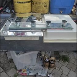 Bathroom cabinets and lights