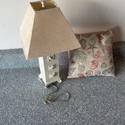 Beach Lamp And Pillow