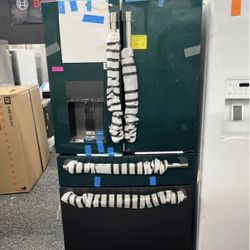 Cafe Matte Black 4 Door Refrigerator 28 Cubic Ft New Open Box