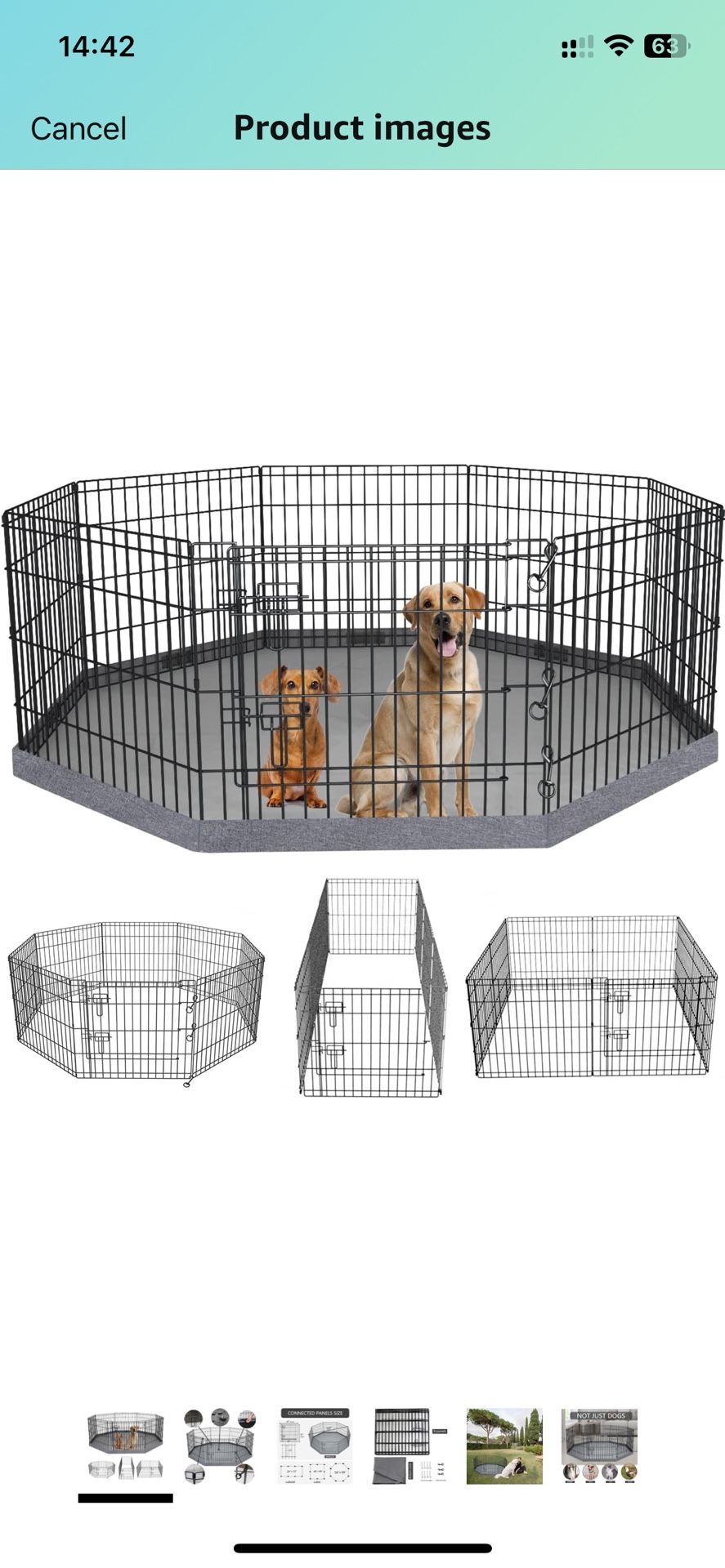 Foldable Metal Pet Puppy Playpen Indoor/Outdoor Fence For Sale