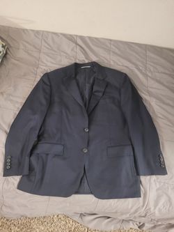 Canali Suit Navy Blue Wool