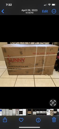 New In Box Sunny Elliptical Bike 