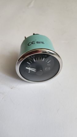 Battery Voltage Gauge for Boats 2 1/2 inch Diameter