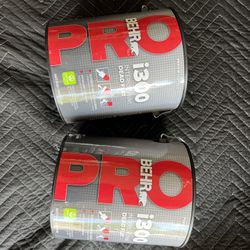 behr pro i300 interior paint  Color: Ancestral grey. Flat.