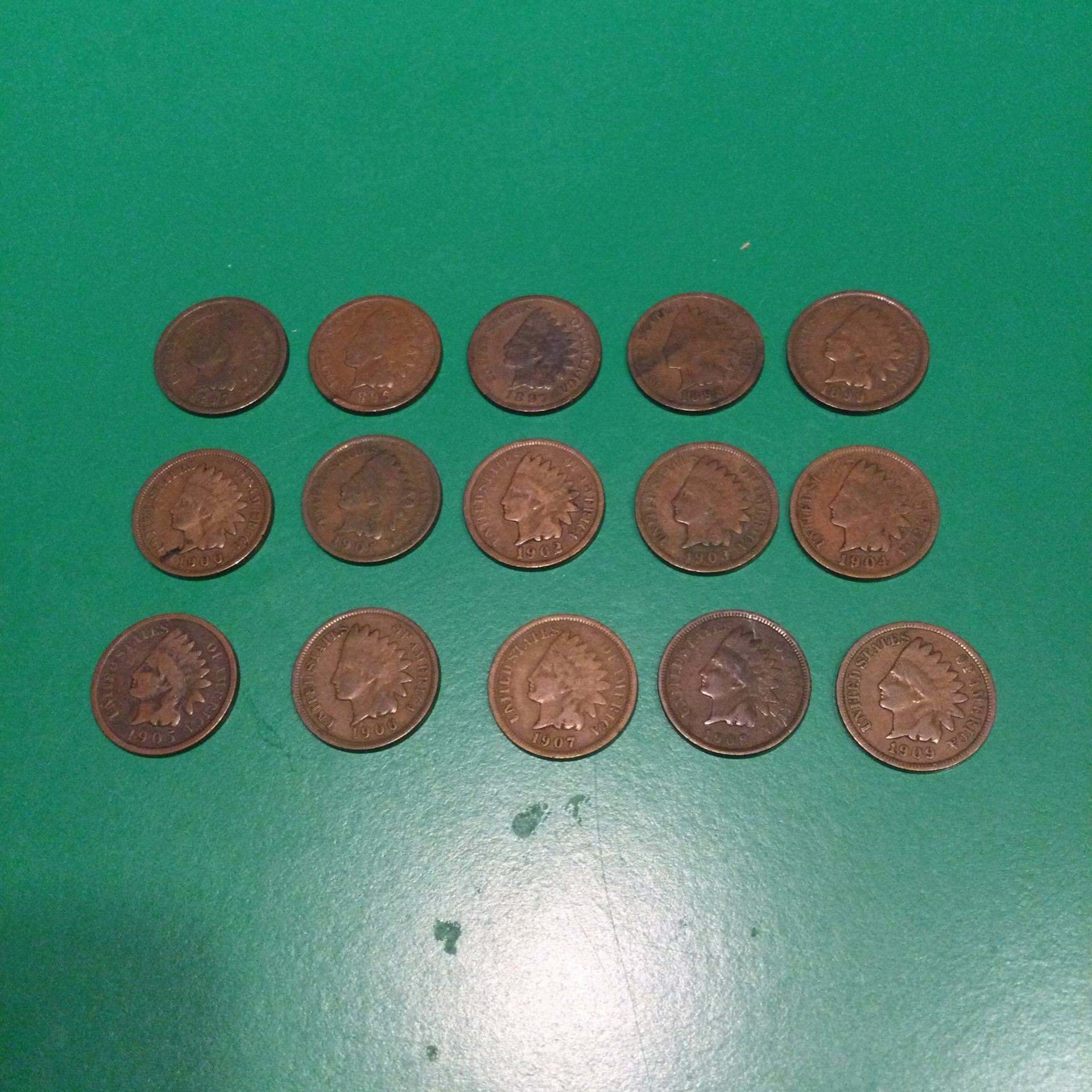 CONSECUTIVE INDIAN HEAD RUN.