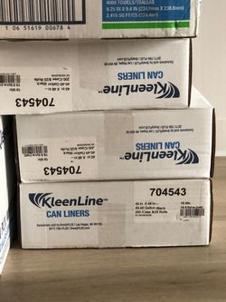 KleenLine 40-45 Gallon Black Can Liners 200-Count