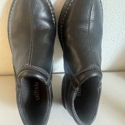 Eastland Womens Clog/loafer Black Leather