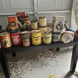 Antique cans