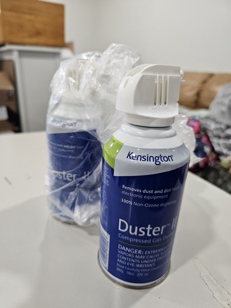 2 New 10 oz air duster cans for electronics or whatever.