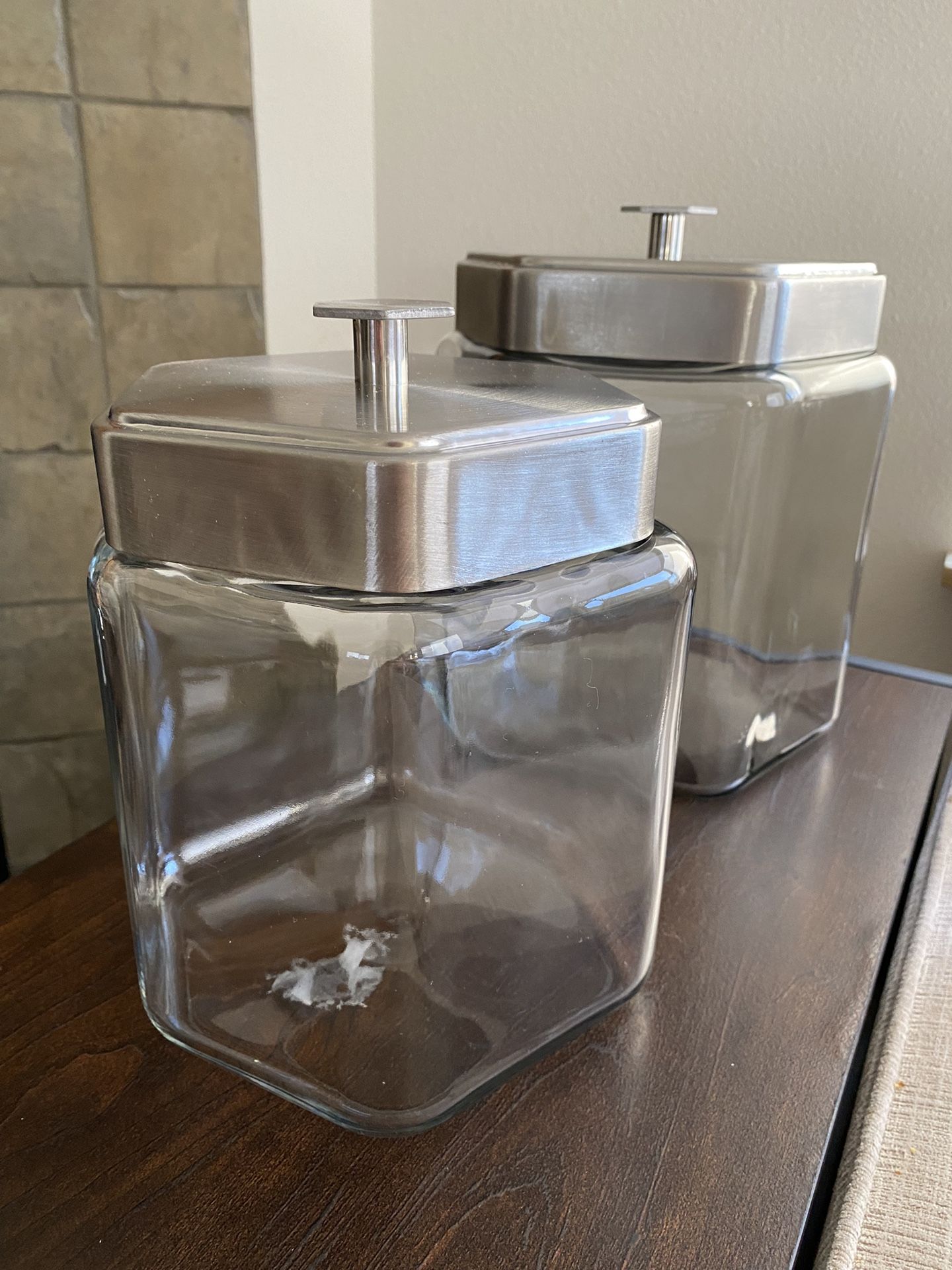 Two Large Glass Storage Containers for Sale in Everett, WA OfferUp