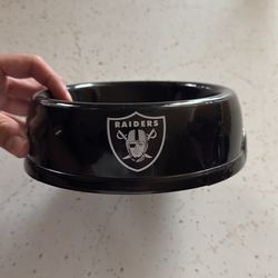 Raiders dog bowl
