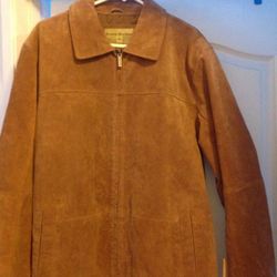 Suede men's medium jacket