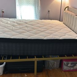 Full-size bedroom frame mattress not included