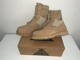 Thorogood Hot Weather Steel Toed Tan Combat Boots