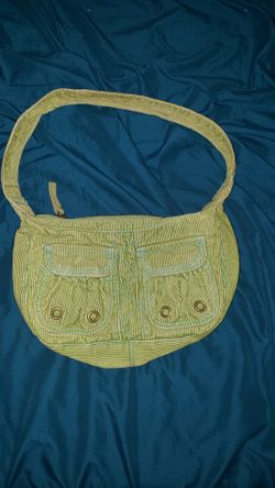 Green Denim Purse