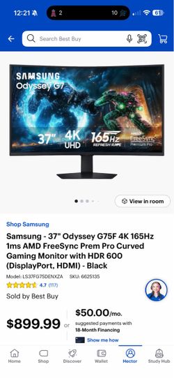 Samsung odyssey g7 5f 37 inch