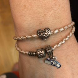 Pandora Pink Leather Bracelet