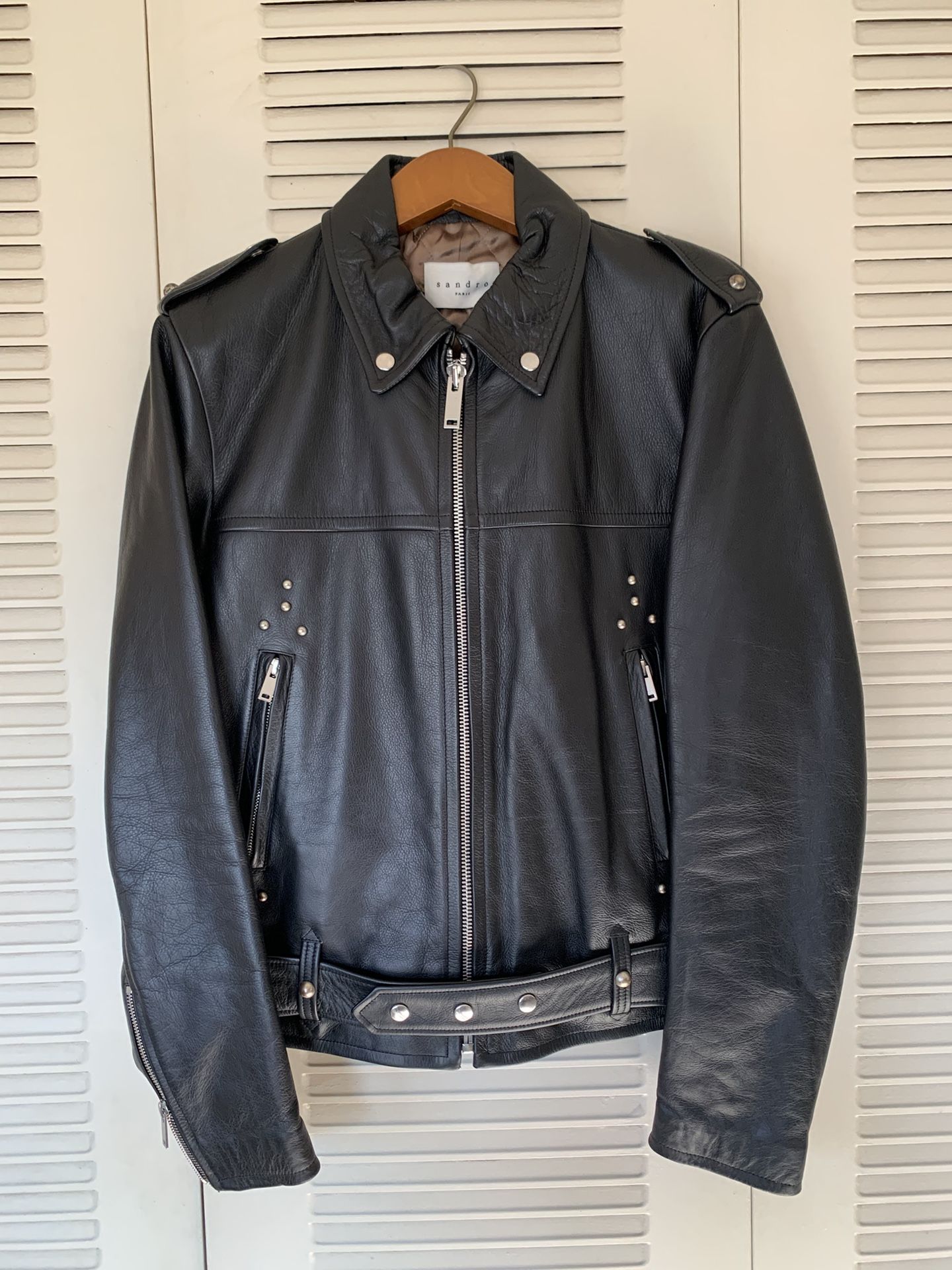 Sandro Paris “Memphis” Leather Jacket