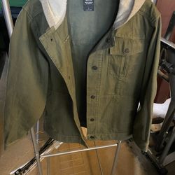 Shaun White Boys Large Green Denim Hoodie