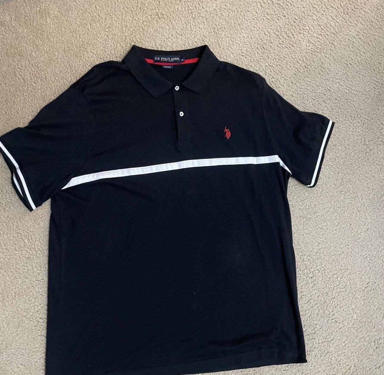 polo button up shirt size xl