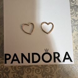 Pandora Rose Gold Heart Earings
